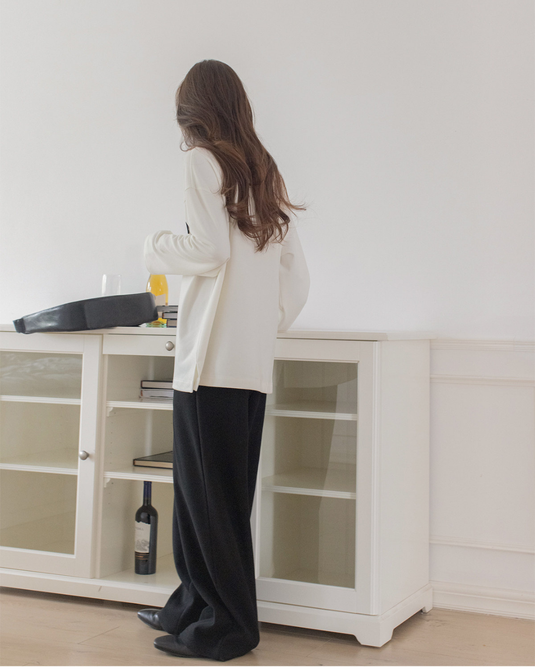 pocket tag long sleeve tshirt 1color 【NINE7301】