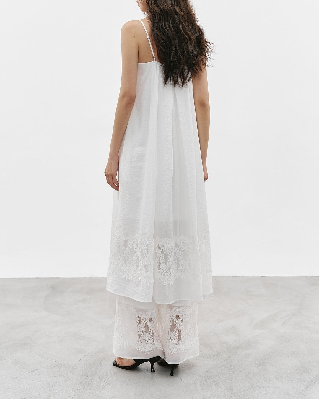 camisole dress & wide-leg pants setup【NINE0353】