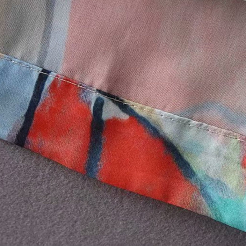 WATERCOLOR printing design pants【NINE4318】