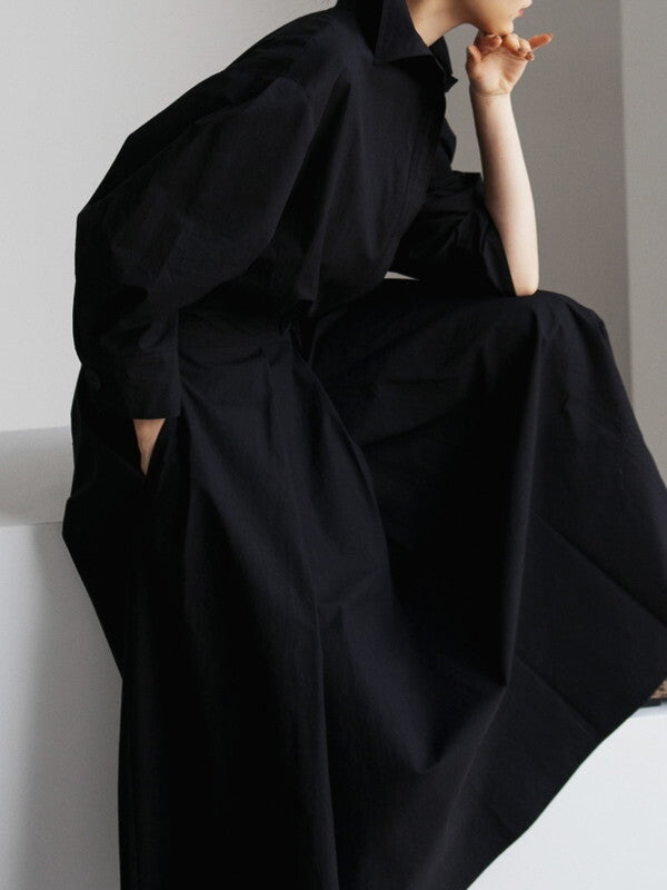 flare classy neat long-one-piece 2color【NINE7501】