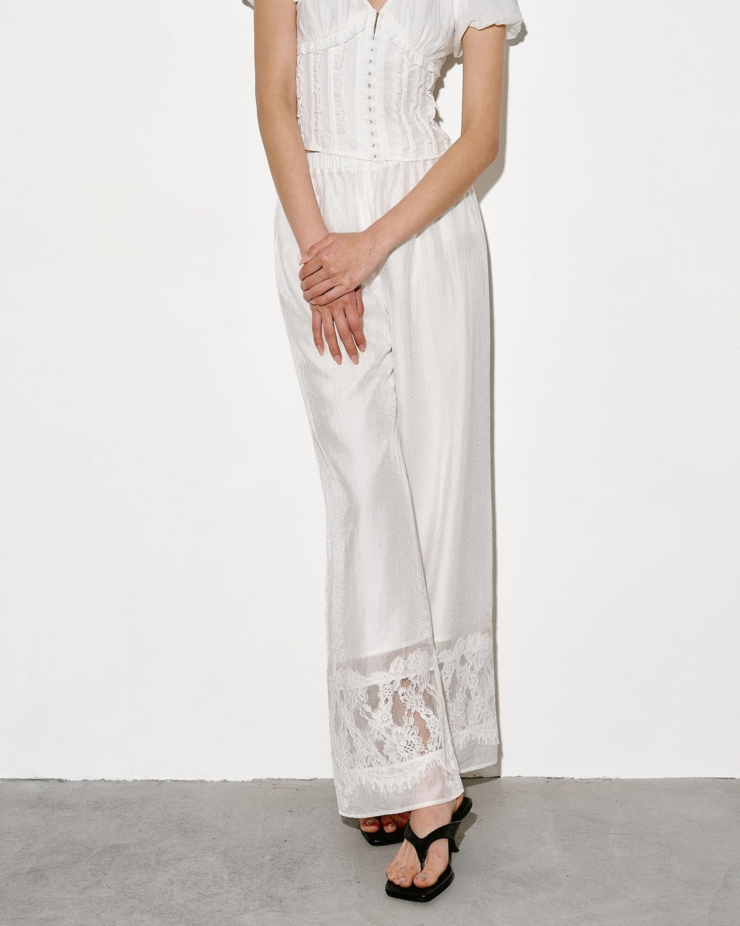 camisole dress & wide-leg pants setup【NINE0353】