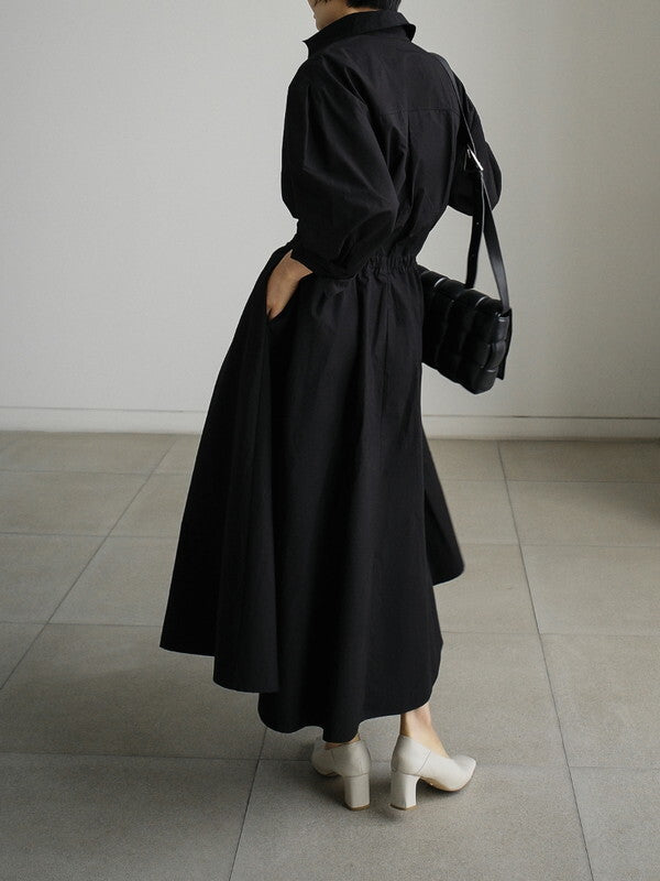 flare classy neat long-one-piece 2color【NINE7501】