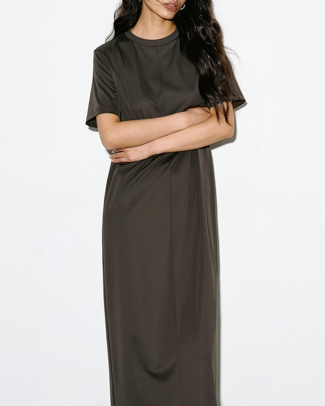 center line back slit one-piece【NINE0344】