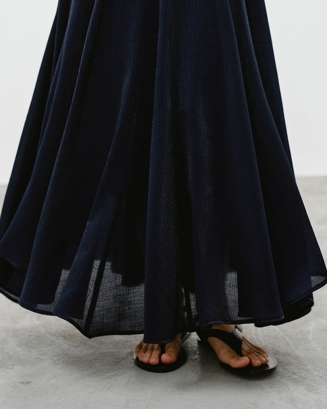 asymmetrical hem flare skirt【NINE0339】