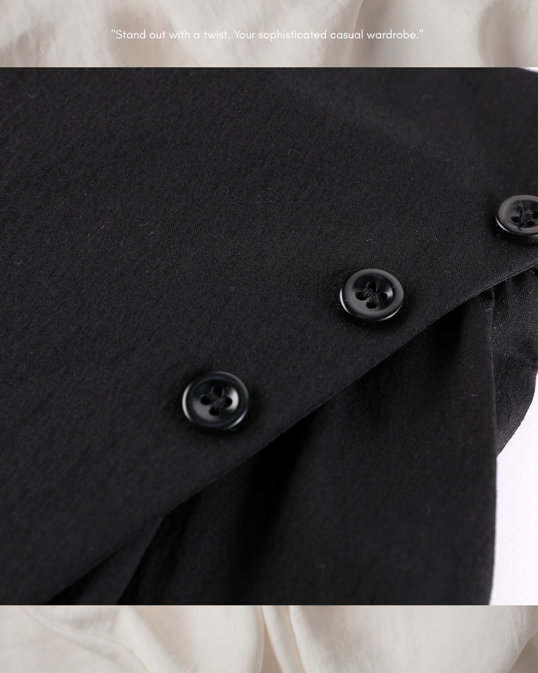 asymmetric flap button long flare skirt 3color 【NINE7308】