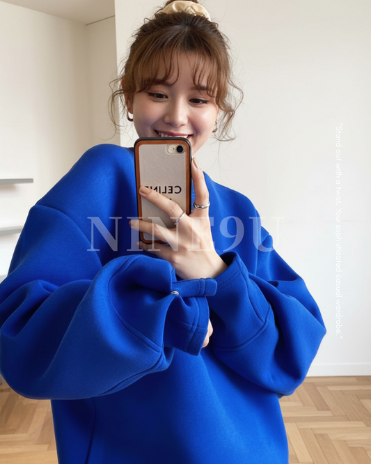 loose casual sweatshirt pullover 3color 【NINE7263】