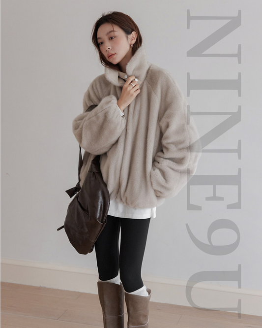 reversible fur collar jacket 1color 【NINE7280】
