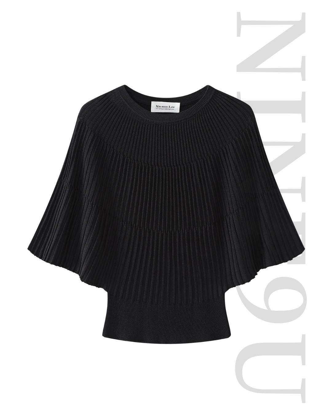 batwing ribbed dolman sleeve knit 3color 【NINE7305】