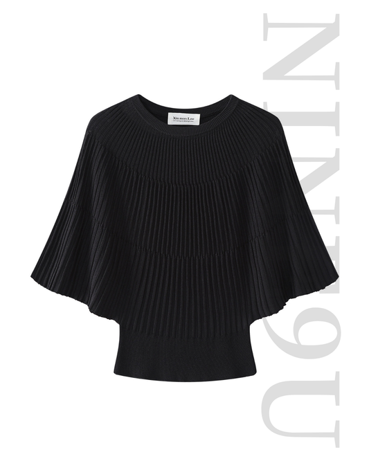 batwing ribbed dolman sleeve knit 3color 【NINE7305】