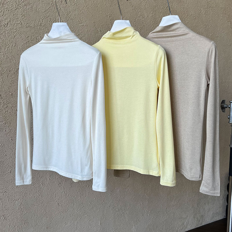 slim turtleneck long sleeve top 6color 【NINE7262】