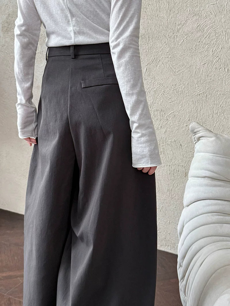 curved seam balloon wide pants 3color 【NINE7064】