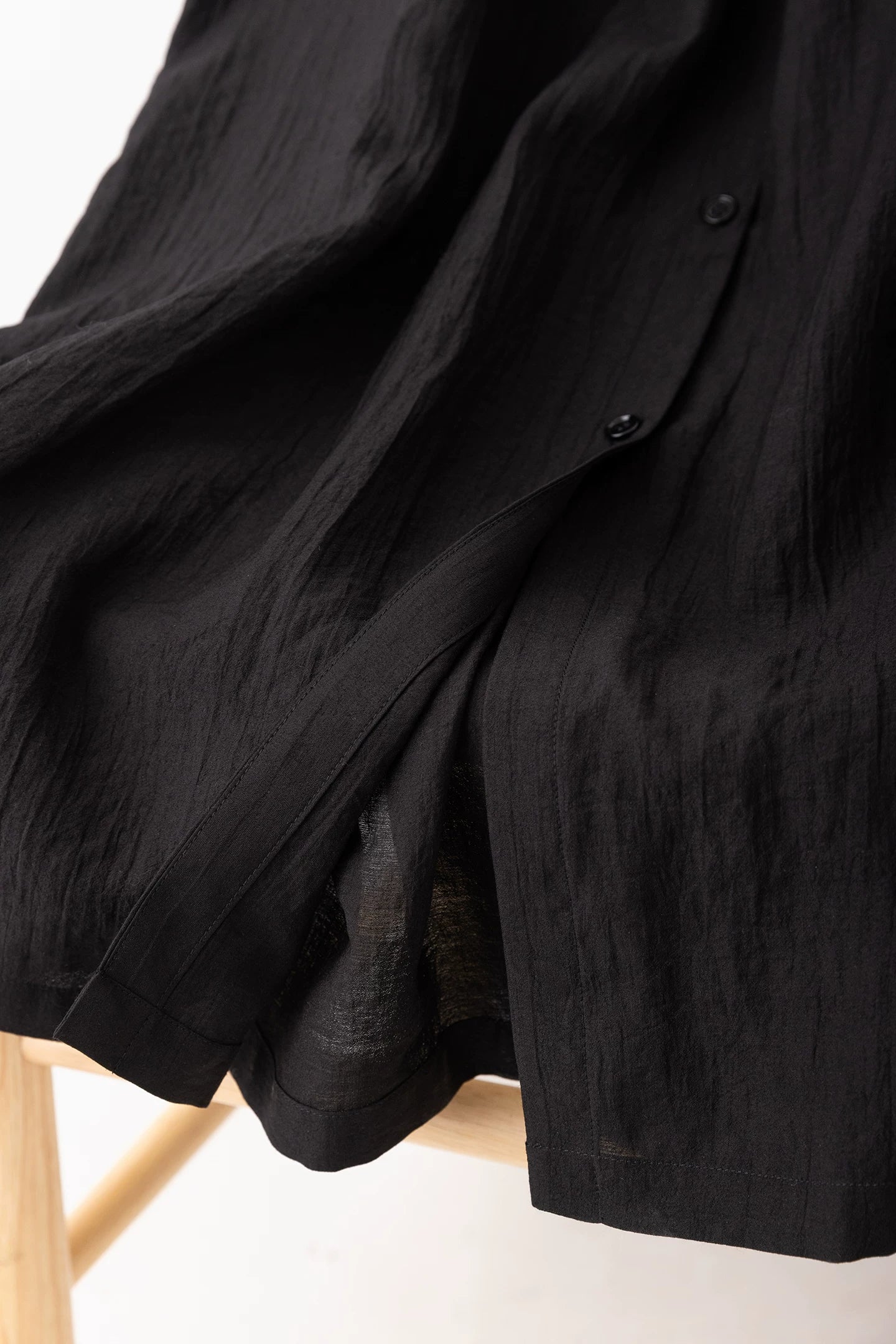 v-neck flare sleeve shirt long dress 1color 【NINE7223】