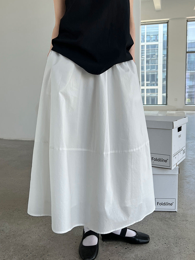 flared a line long skirt 3color 【NINE7246】