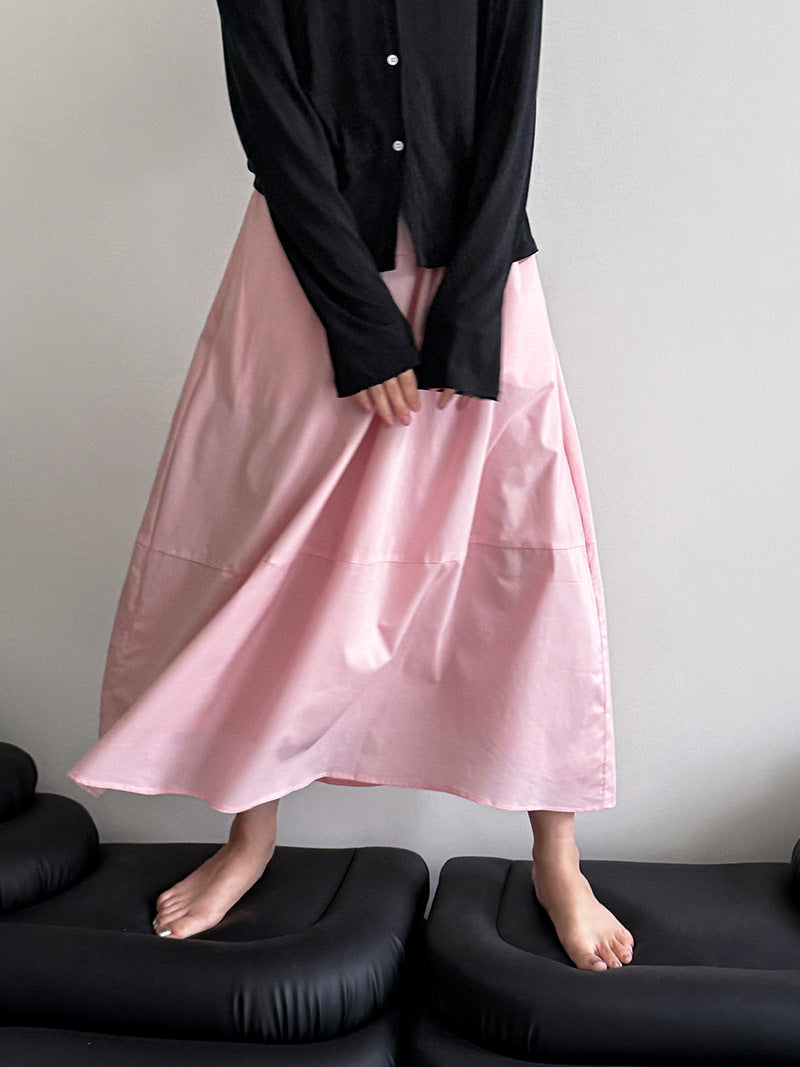flared a line long skirt 3color 【NINE7246】