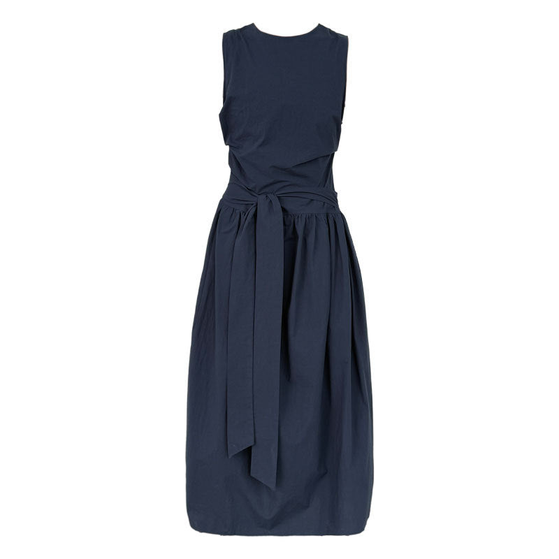 waist tie sleeveless maxi dress 3color 【NINE7237】