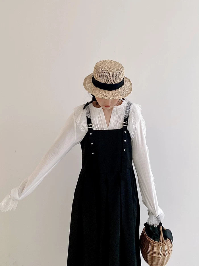 casual flared camisole long dress 1color 【NINE7054】