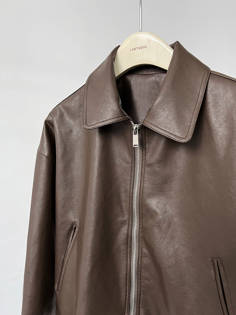 short faux leather jacket 2color 【NINE7252】
