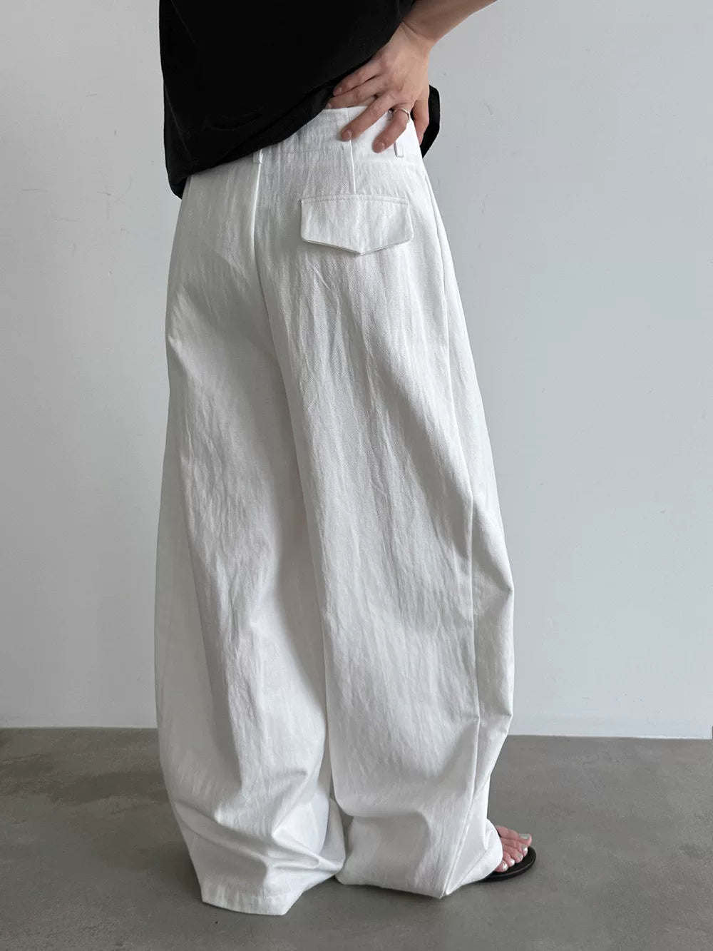 drape wide leg casual pants 3color 【NINE7025】