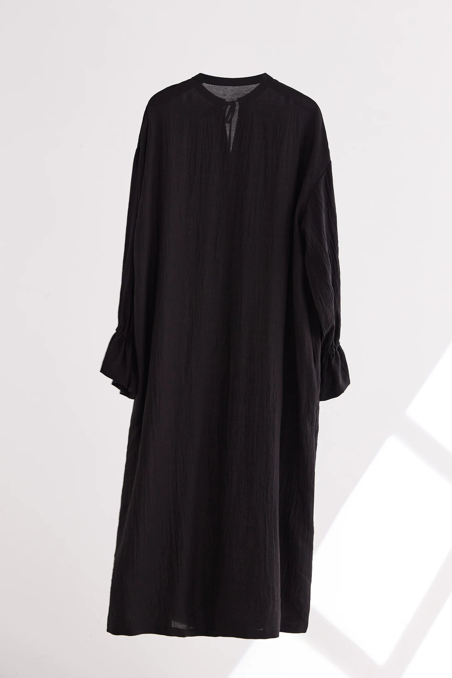 v-neck flare sleeve shirt long dress 1color 【NINE7223】