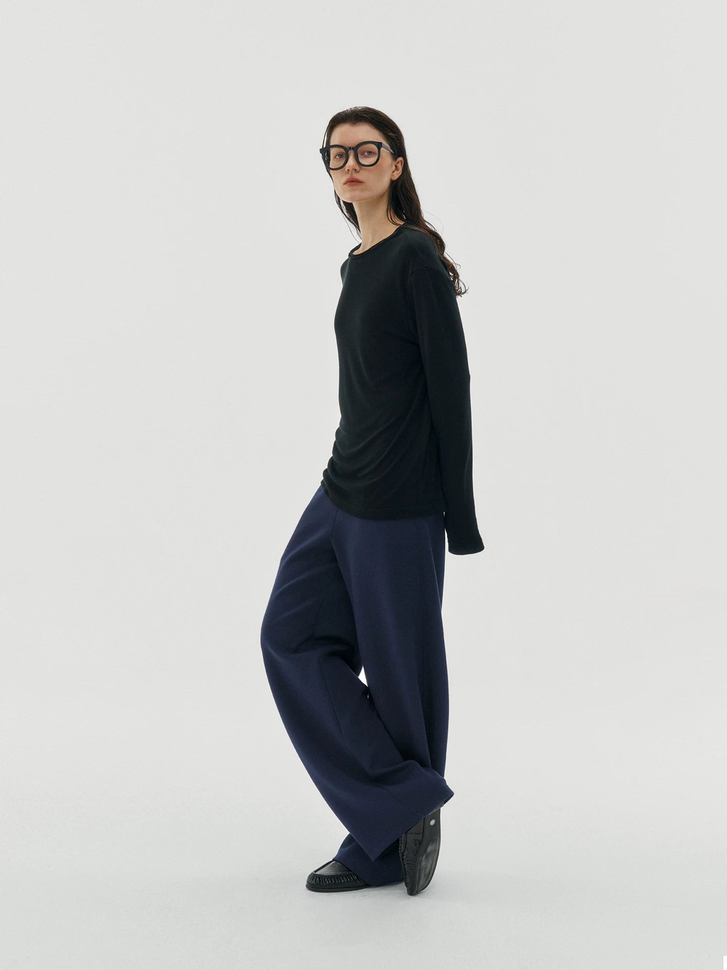 straight wide sweat pants 1color 【NINE7228】