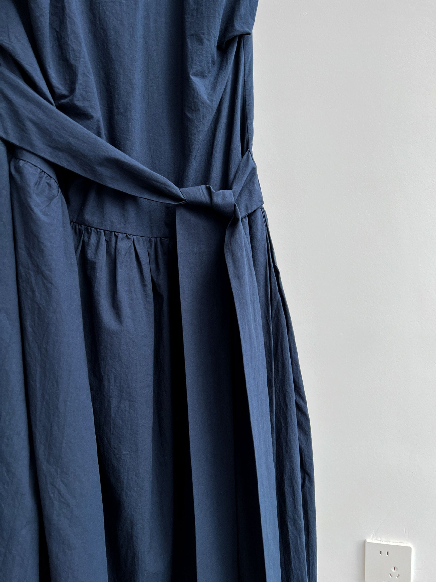 waist tie sleeveless maxi dress 3color 【NINE7237】