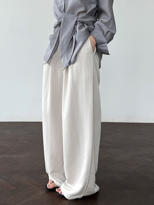 wide leg casual tuck pants 3color 【NINE7247】
