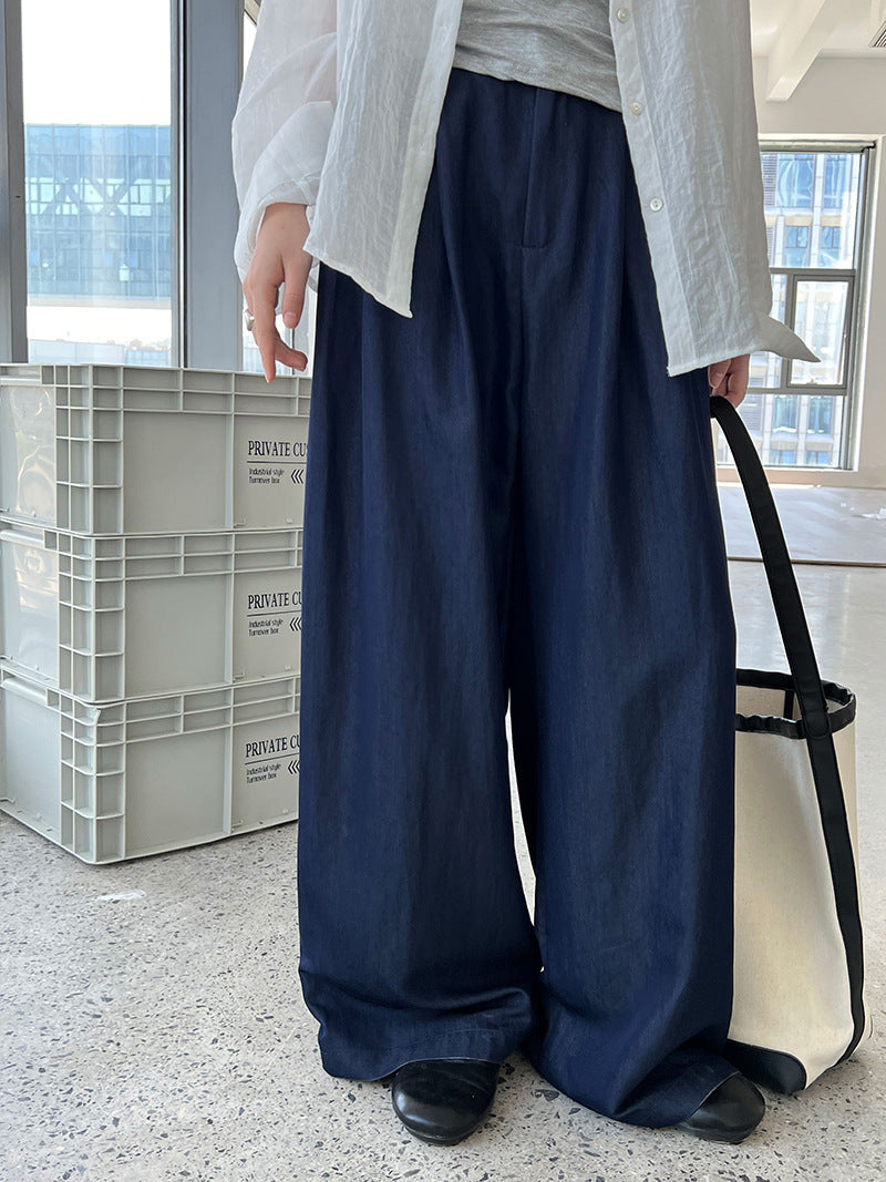 wide leg casual tuck pants 3color 【NINE7247】