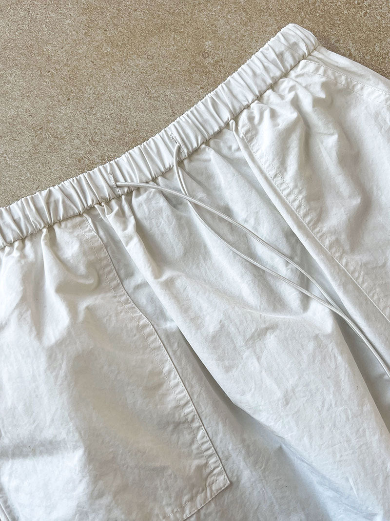 casual drawstring straight long skirt 2color 【NINE7256】