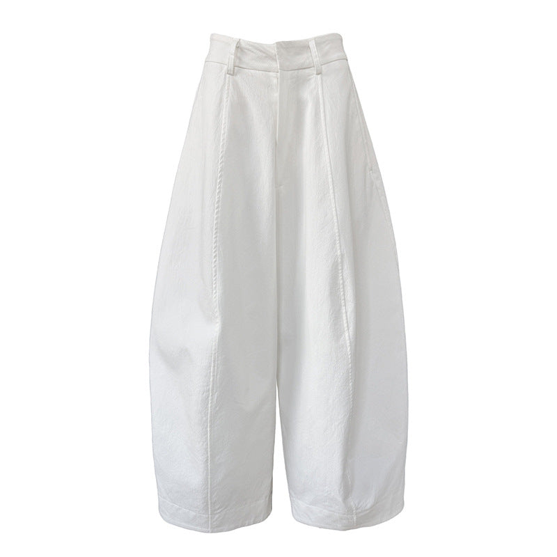 wide leg cocoon pants 4color 【NINE7232】