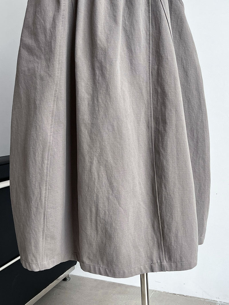 panel flare long skirt 3color 【NINE7264】