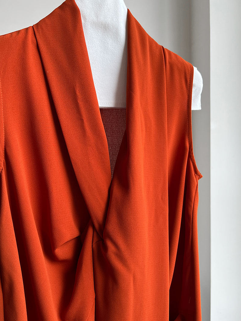 draped sleeveless maxi dress 2color 【NINE7231】