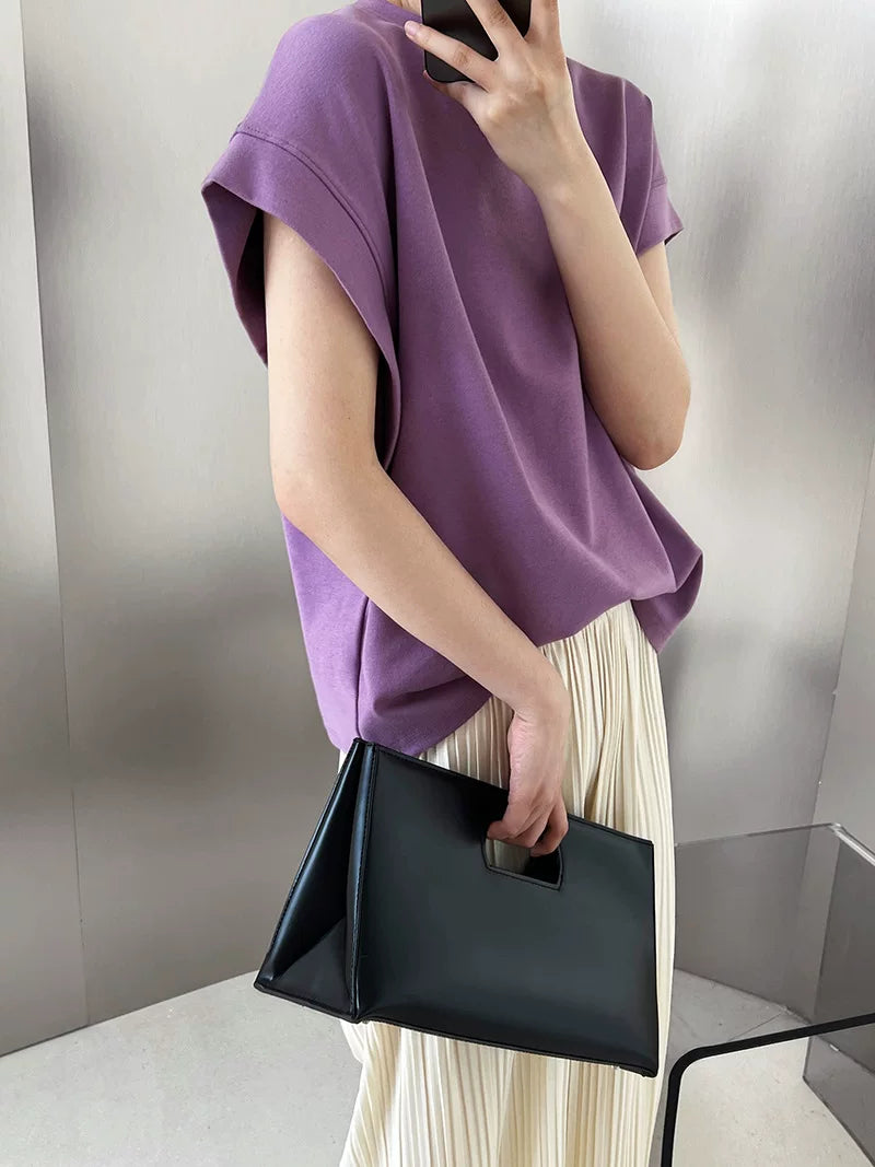 french sleeve casual tshirt 3color 【NINE7072】