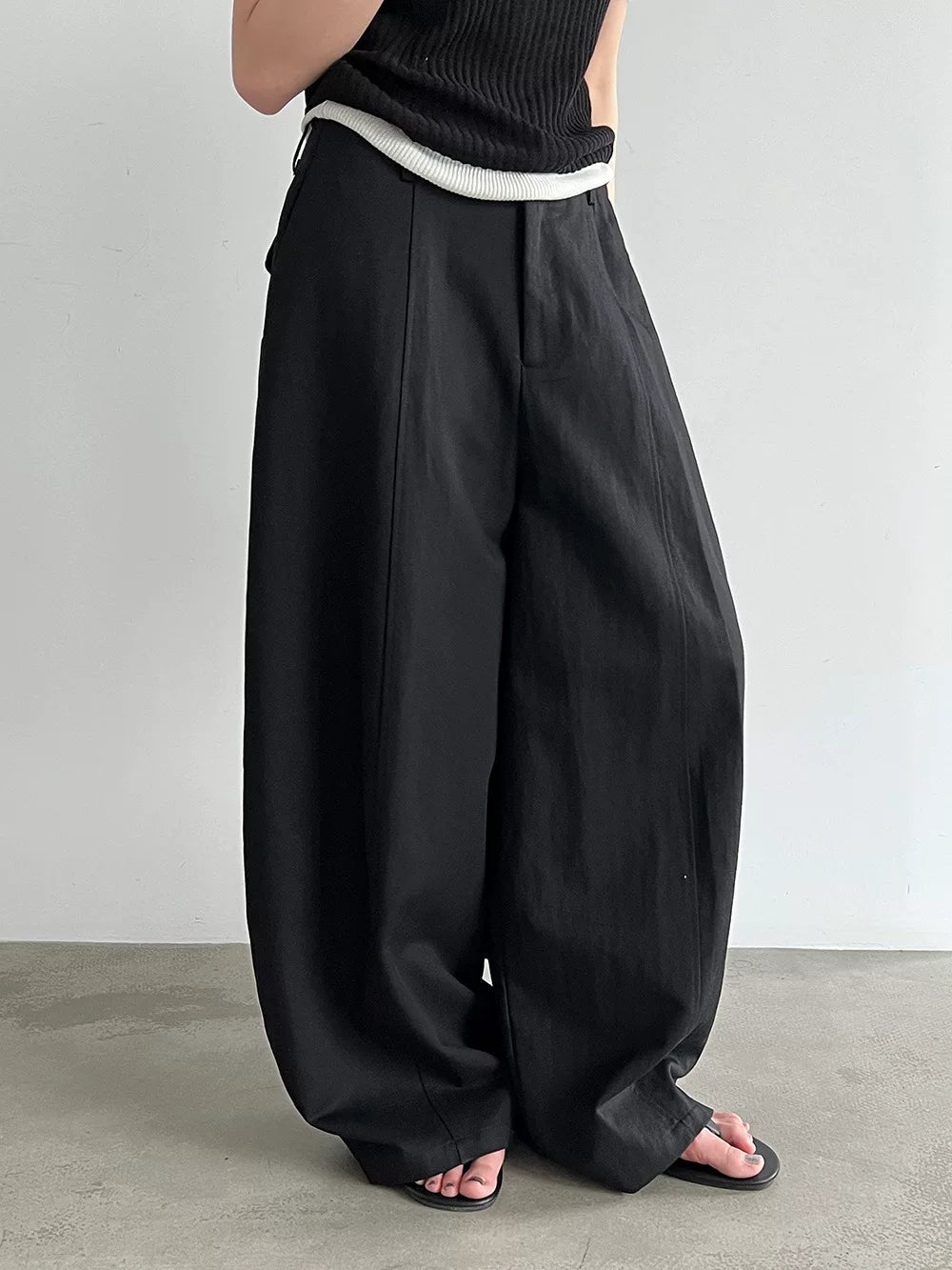 drape wide leg casual pants 3color 【NINE7025】