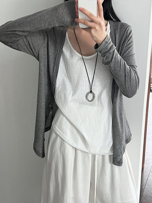 cardigan tank top 2piece set 【NINE7249】