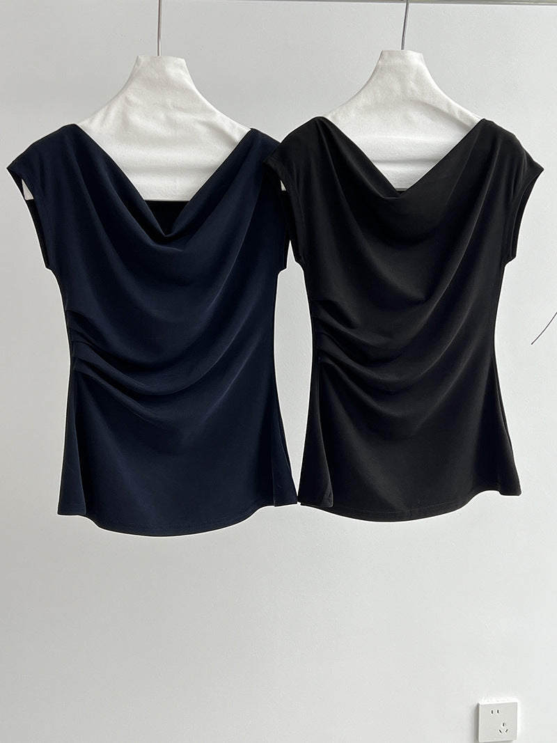 drape top wide pants set 2color 【NINE7257】