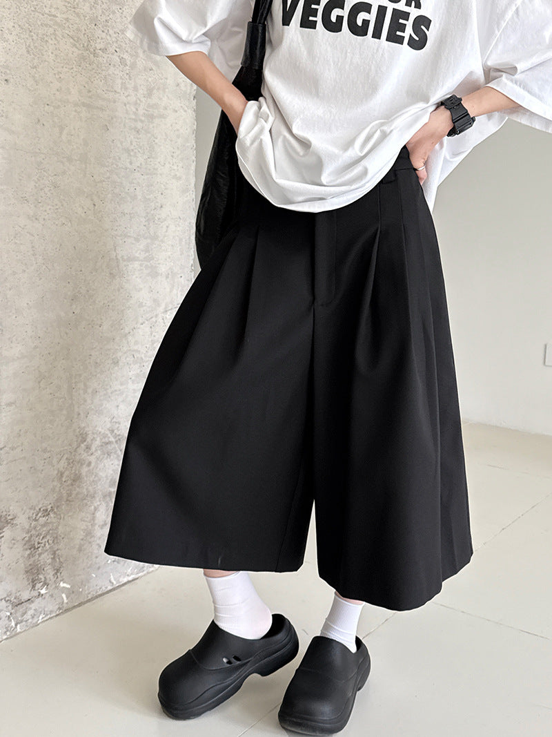 double tuck wide culottes pants 2colors 【NINE7230】