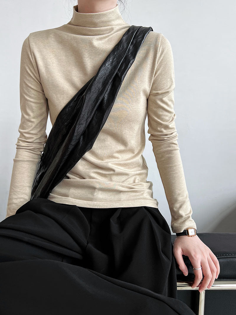 slim turtleneck long sleeve top 6color 【NINE7262】