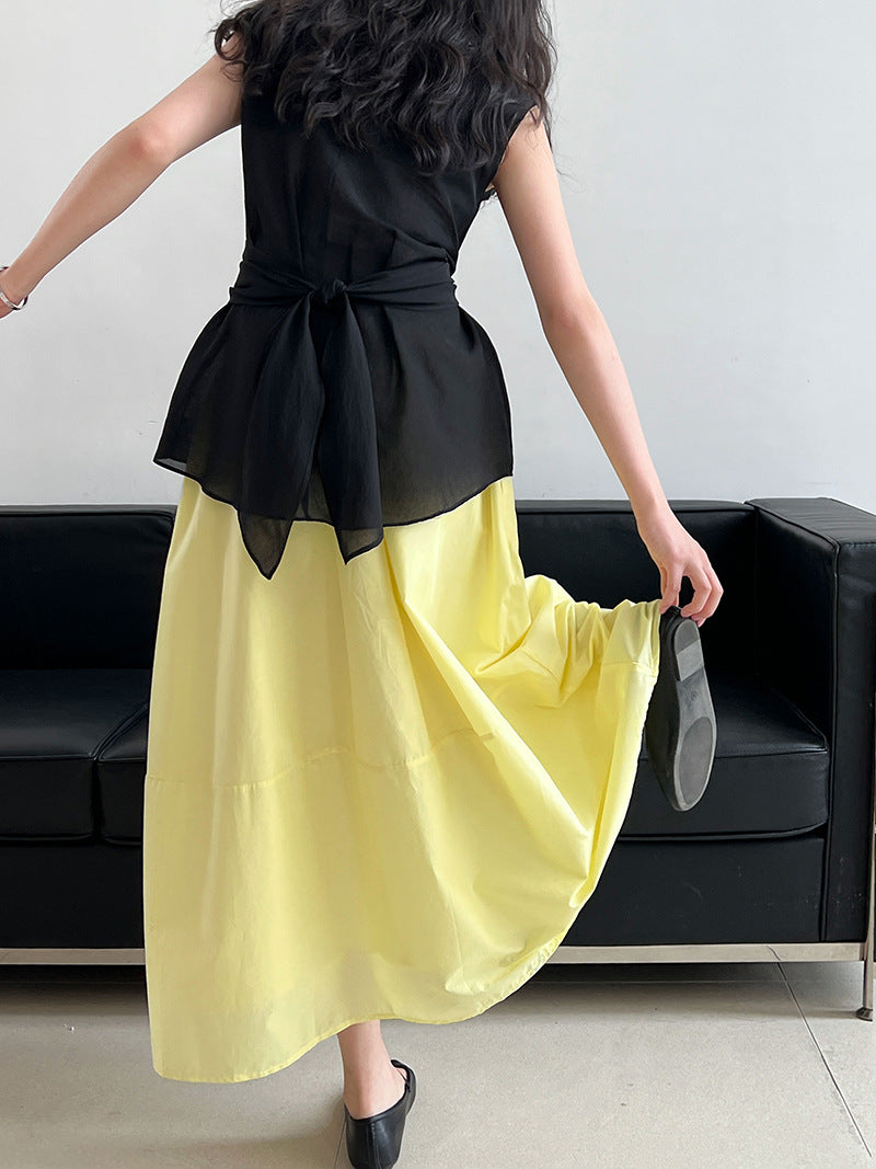 flared a line long skirt 3color 【NINE7246】