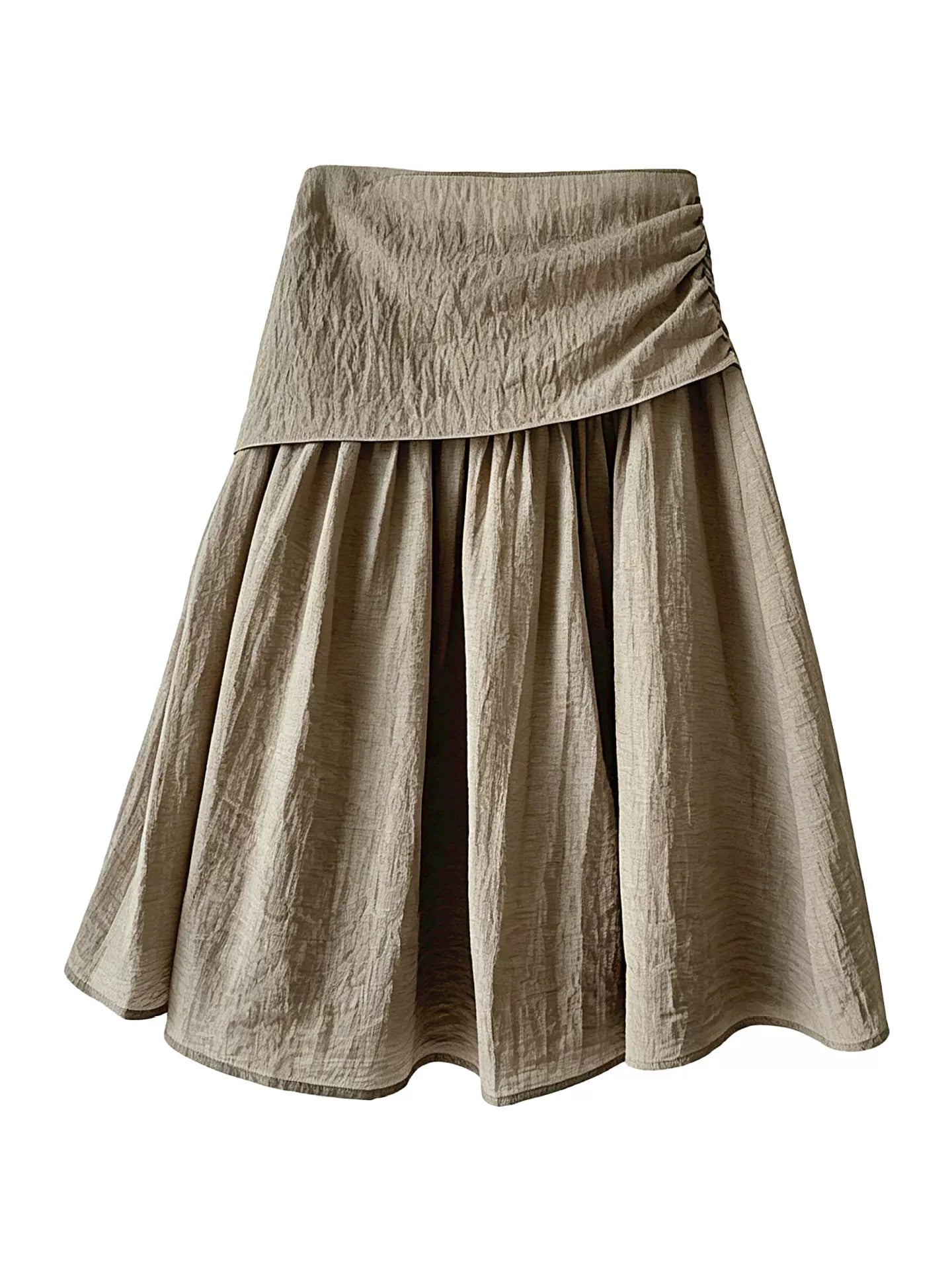waist tie flared knee skirt 2color 【NINE7079】