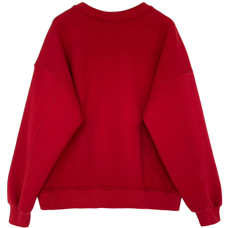 loose crewneck casual sweatshirt 3color 【NINE7255】