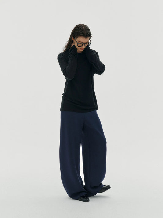 straight wide sweat pants 1color 【NINE7228】