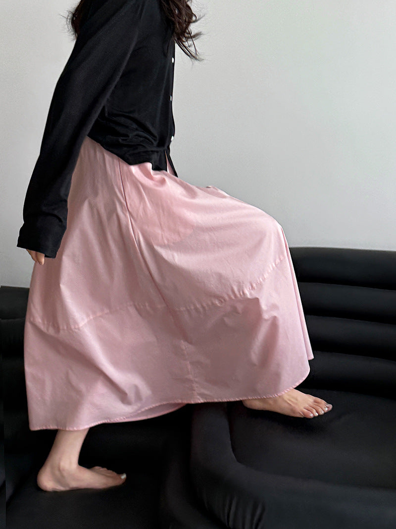 flared a line long skirt 3color 【NINE7246】
