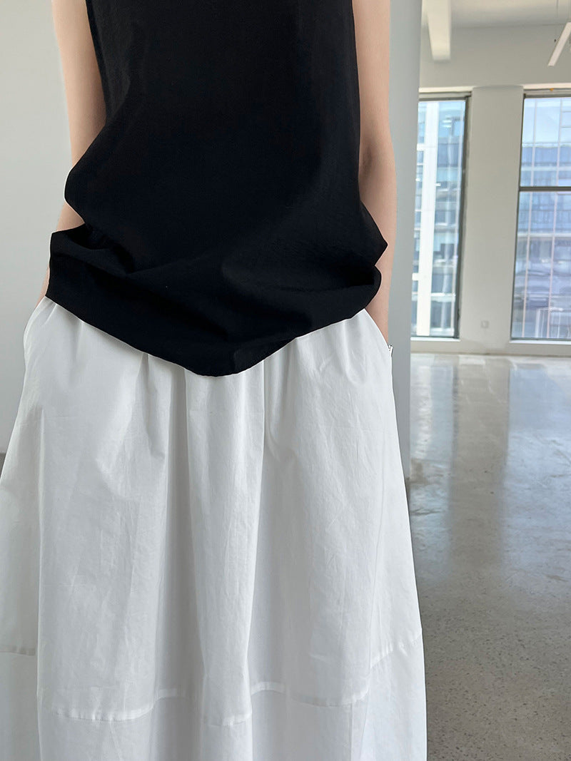 flared a line long skirt 3color 【NINE7246】