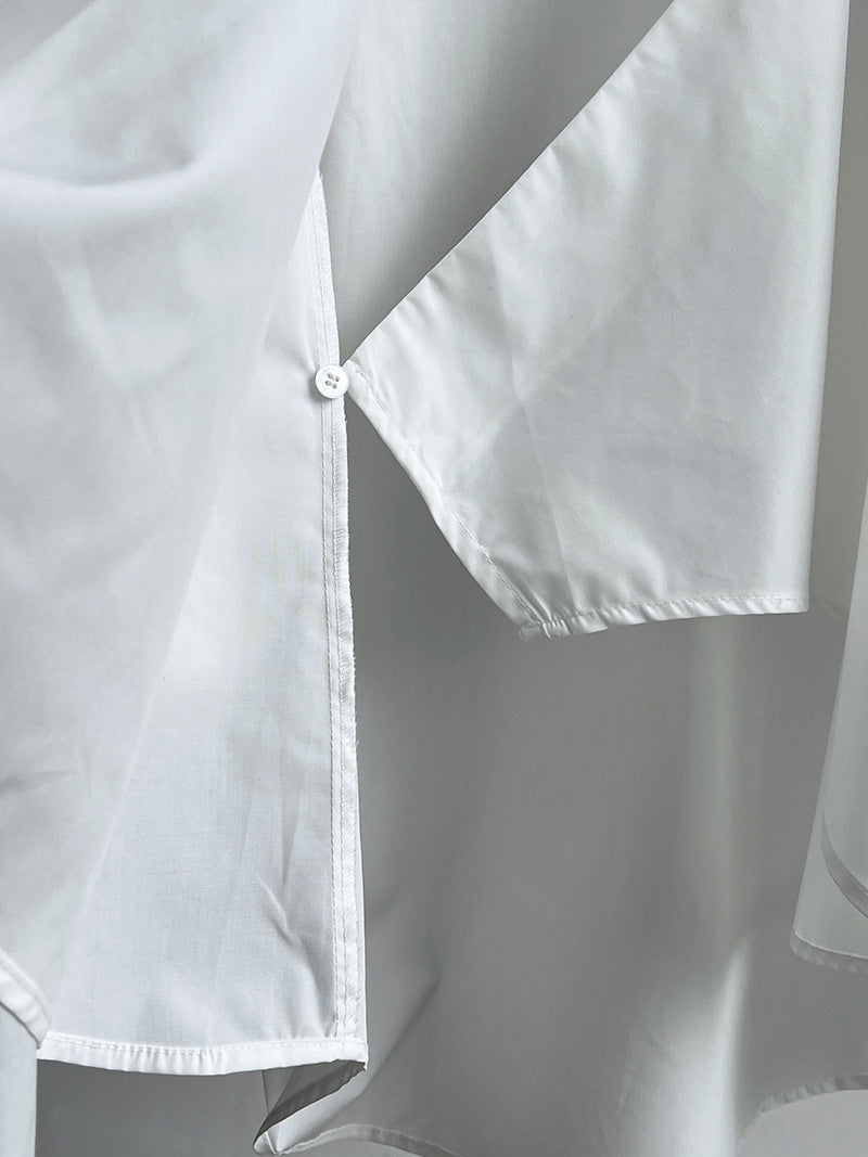 wrap tie shirt blouse 3color 【NINE7260】
