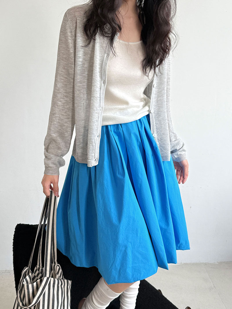 volume flare balloon skirt 2color 【NINE7235】
