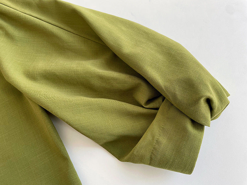 puff sleeve pleated blouse 3color 【NINE7241】