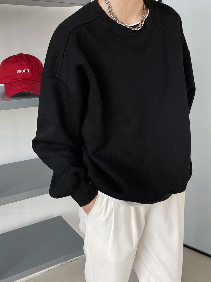 loose crewneck casual sweatshirt 3color 【NINE7255】
