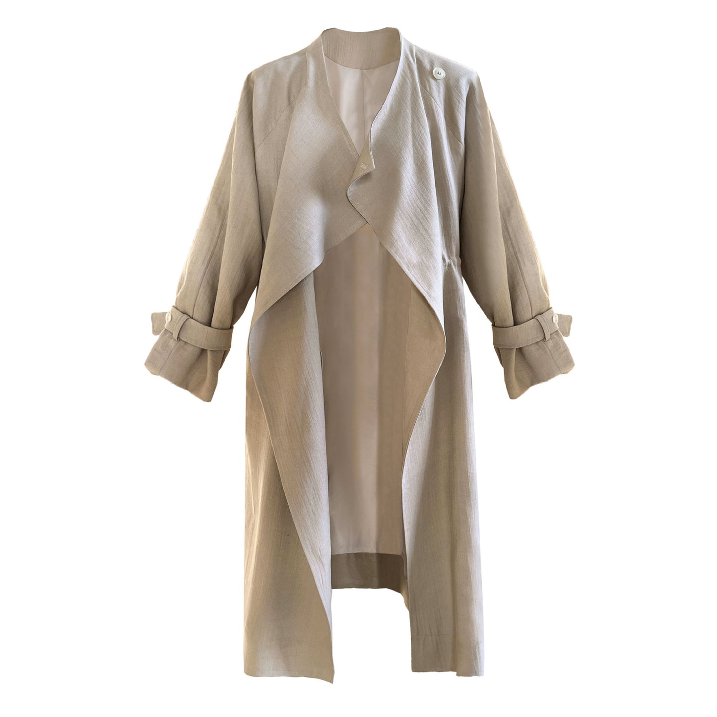 drape collar trench long coat 2color 【NINE7250】