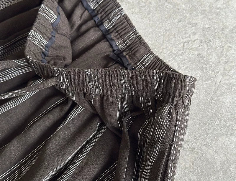 striped wide leg pants 1color 【NINE7022】