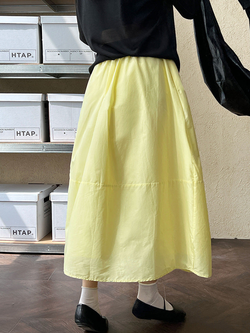 flared a line long skirt 3color 【NINE7246】